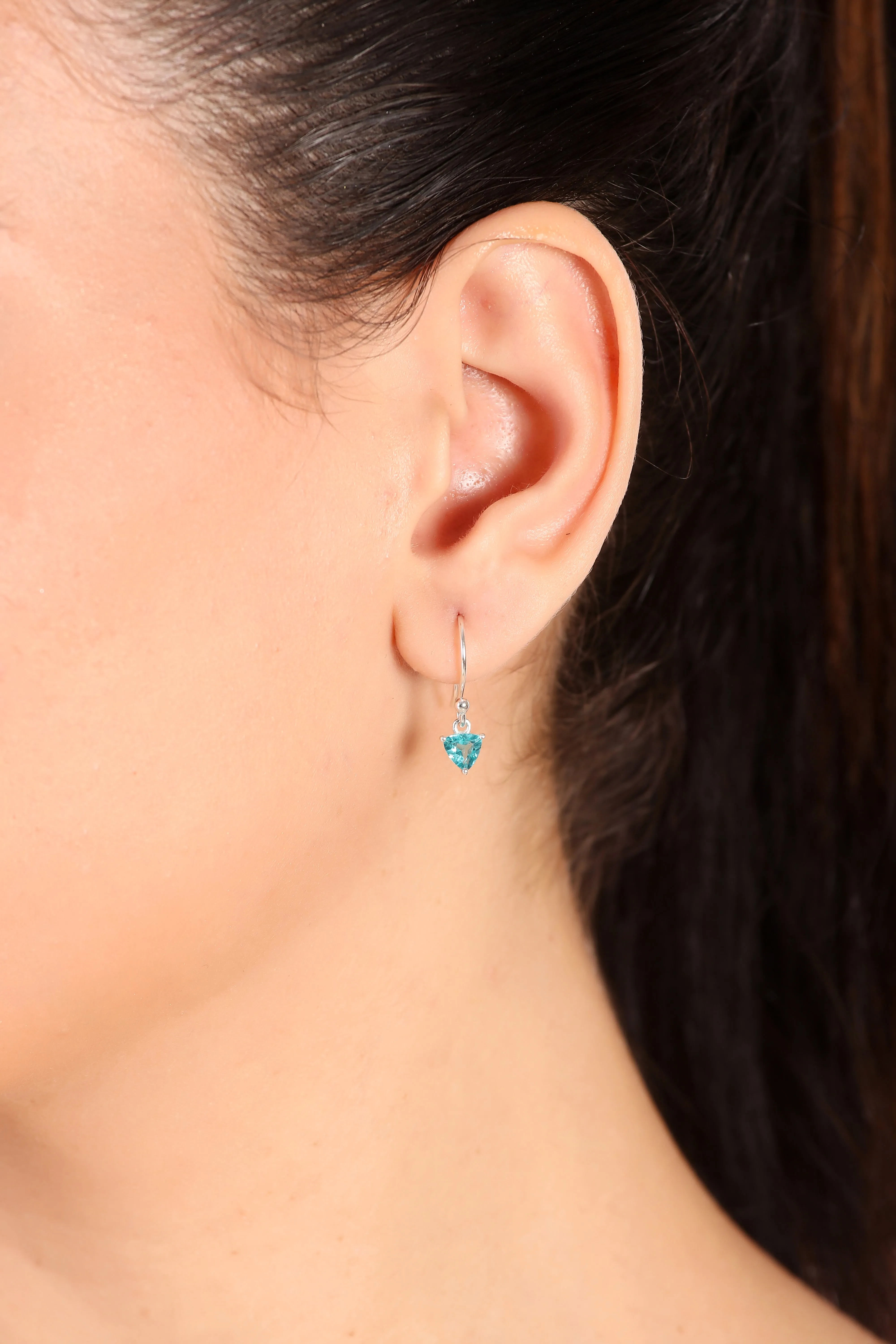 Naazuk earrings, neon apatite - Wholesale