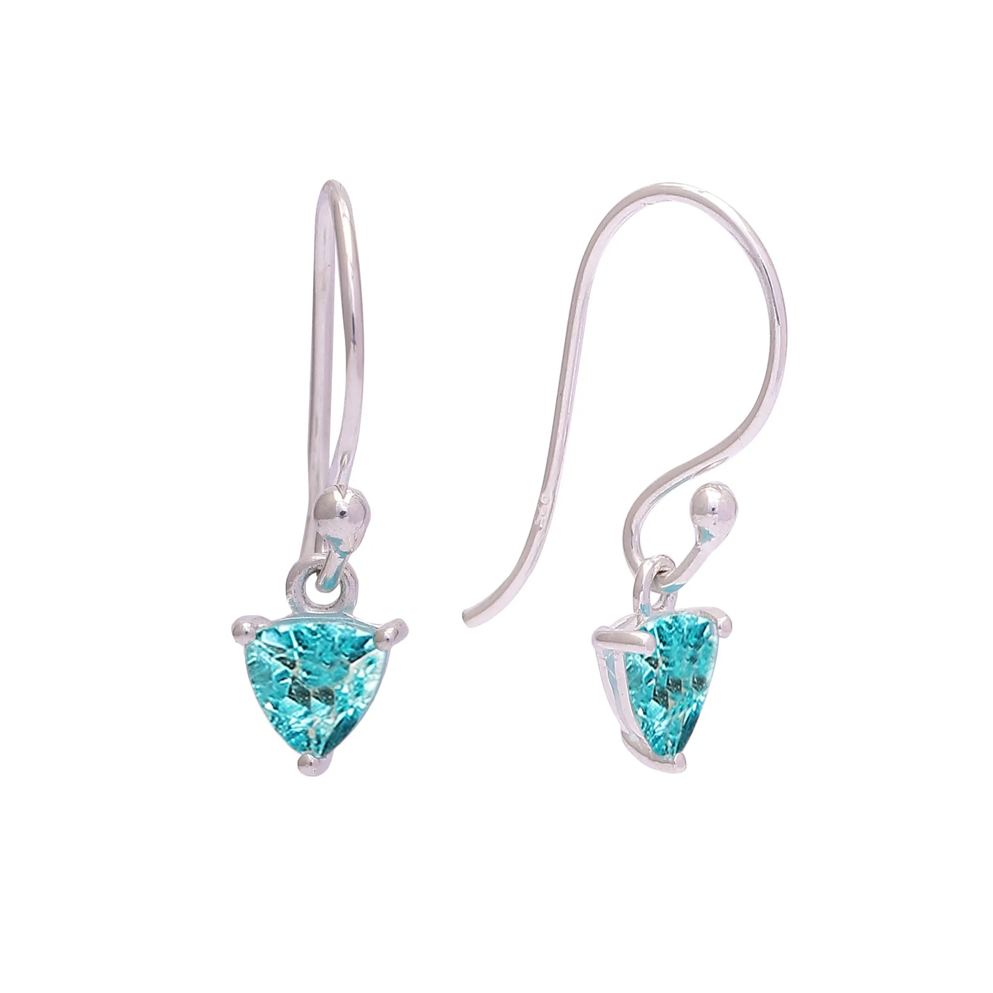 Naazuk earrings, neon apatite - Wholesale