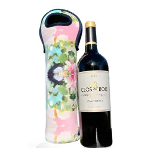 NANTUCKET BLOOM NEOPRENE WINE BAG