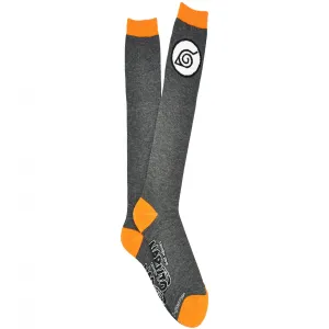 Naruto Shippuden Konohagakure Hidden Leaf Symbol Knee High Socks