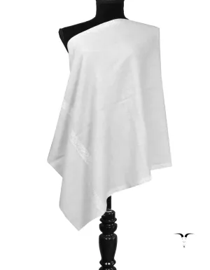 off white embroidery pashmina stole 8441