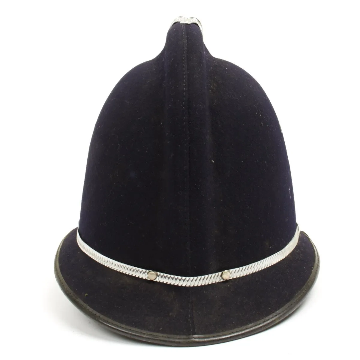 Original British Police Bobby Comb Top Pattern Helmet of Derbyshire County