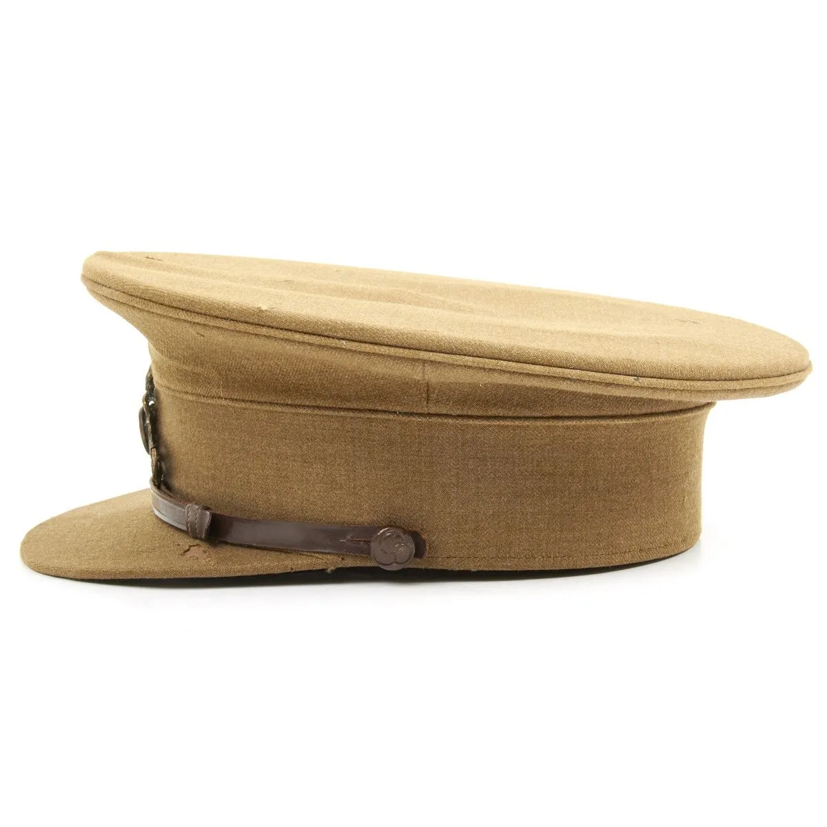 Original British WWI Royal Artillery Officer Visor Hat by Hawkes and Company