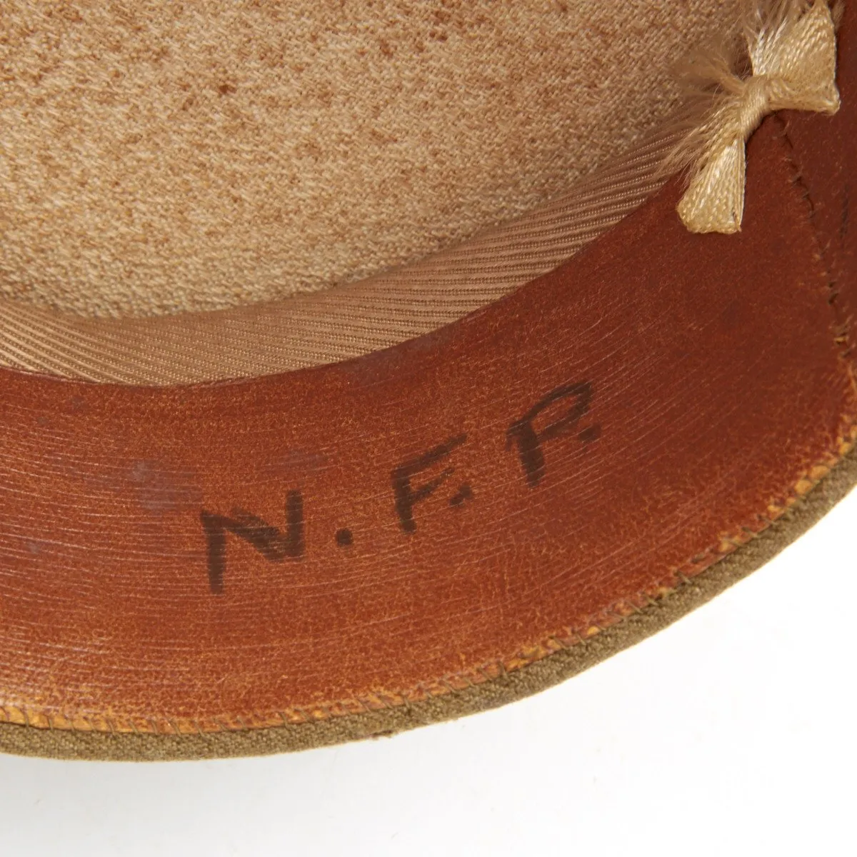 Original British WWI Royal Artillery Officer Visor Hat by Hawkes and Company