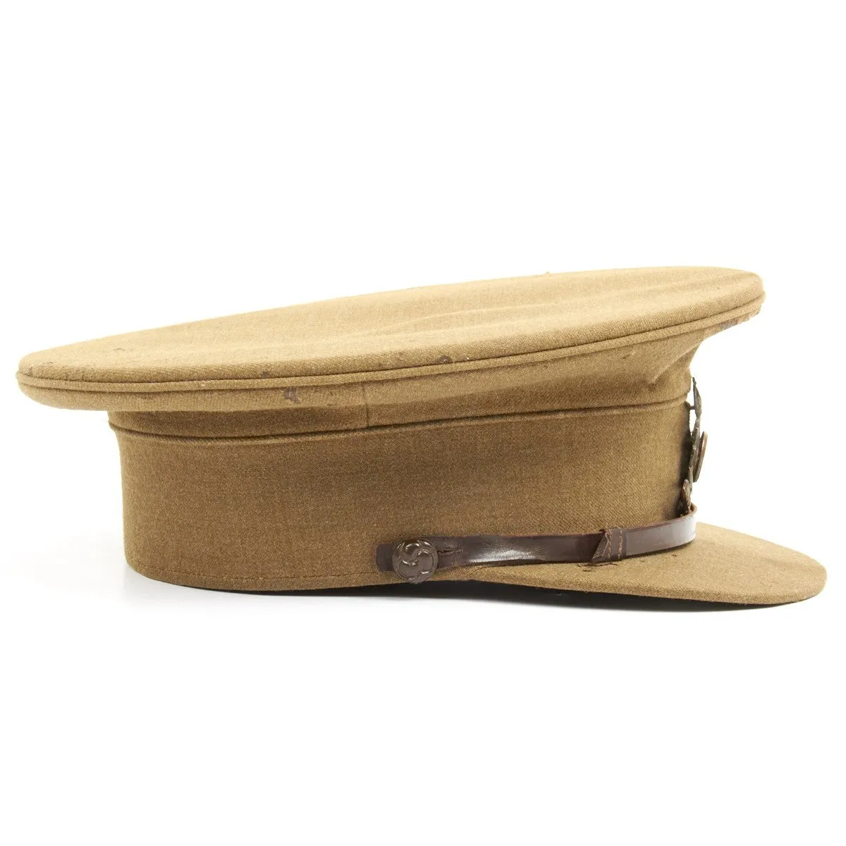 Original British WWI Royal Artillery Officer Visor Hat by Hawkes and Company