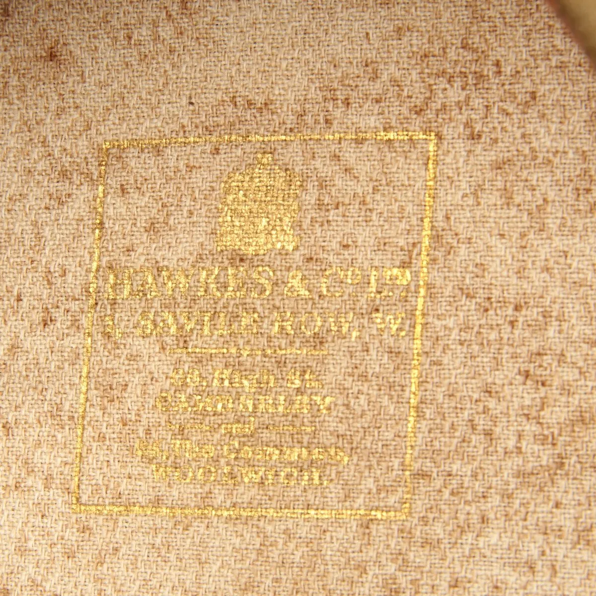Original British WWI Royal Artillery Officer Visor Hat by Hawkes and Company