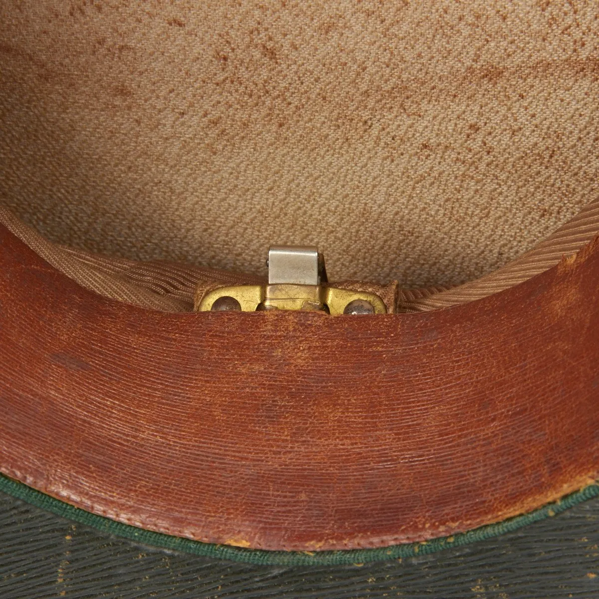 Original British WWI Royal Artillery Officer Visor Hat by Hawkes and Company