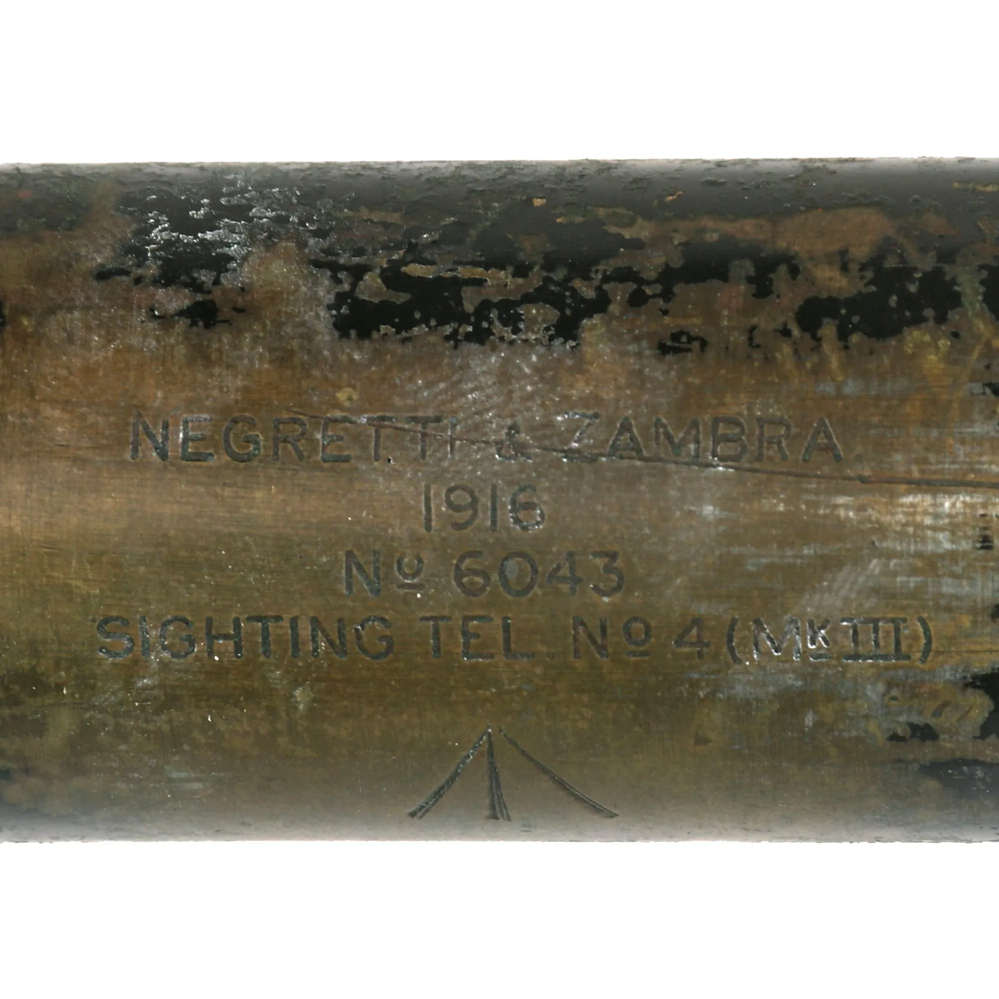 Original British WWI Sighting Telescope No. 4 Mk. III by Negretti & Zambra - 1916 Dated