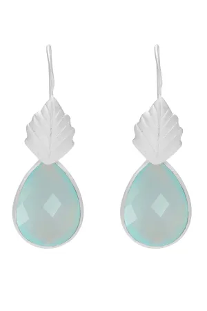 Panna earrings, chalcedony - Wholesale