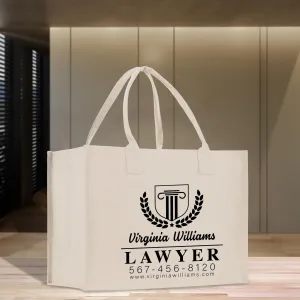 Personalized Lawyer Cotton Canvas Tote Bag Custom Attorney Tote Law Student Gift Bag Lady Justice Tote Paralegal Gift Bag for Her (LAWT1009)
