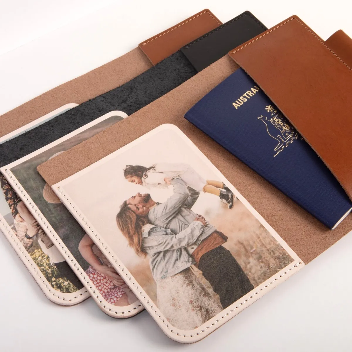 Photo Leather Passport Holder