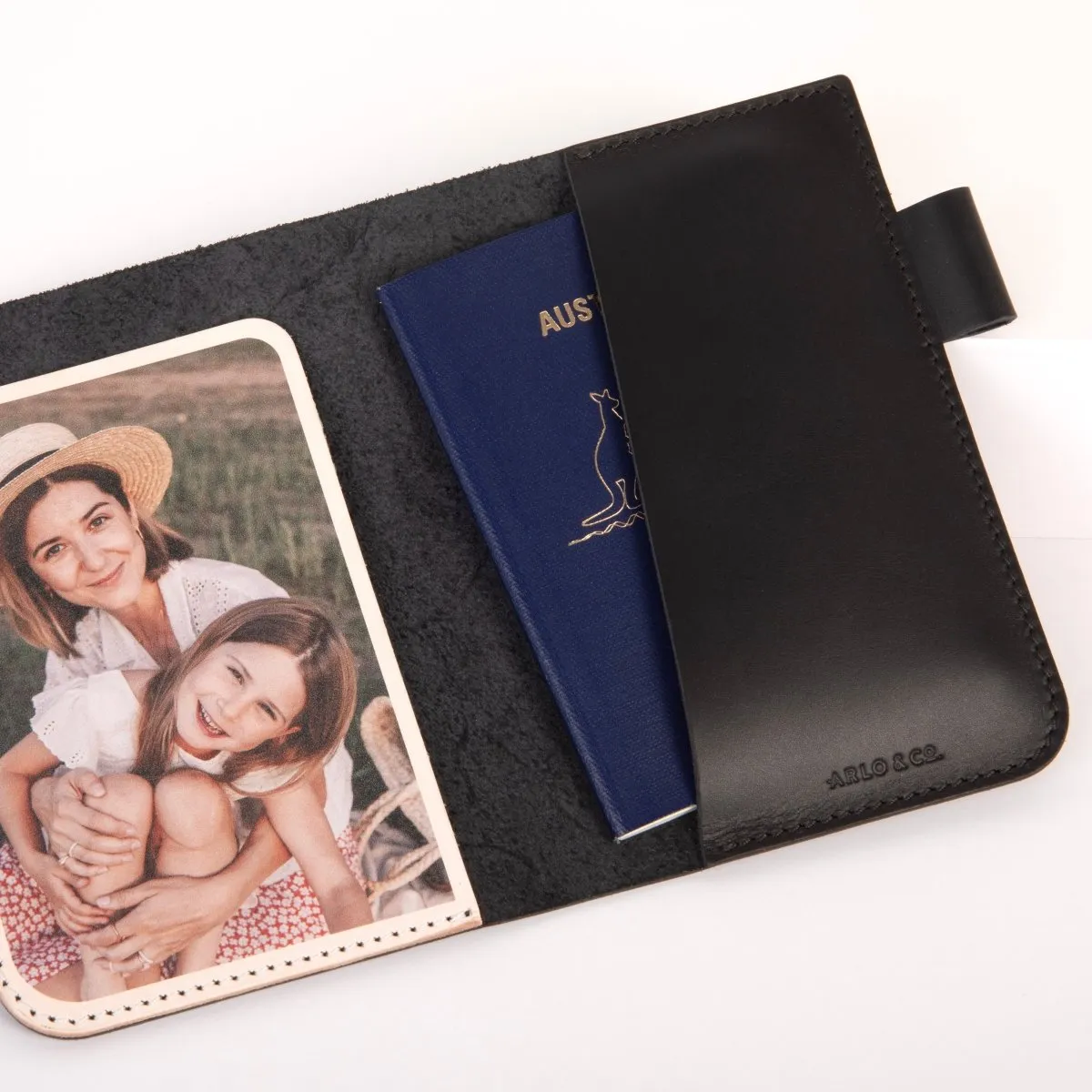 Photo Leather Passport Holder