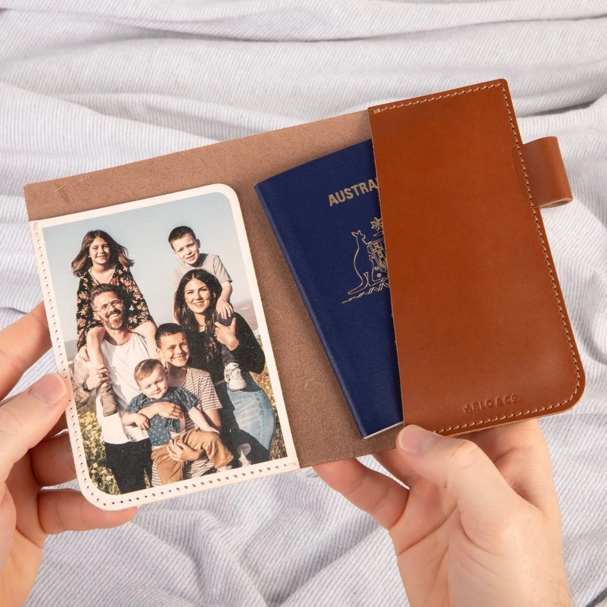 Photo Leather Passport Holder