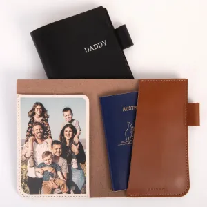 Photo Leather Passport Holder