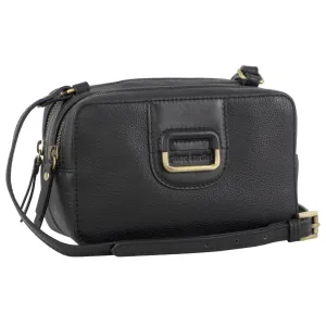 Pierre Cardin Ladies Leather Crossbody Bag/Clutch - Black
