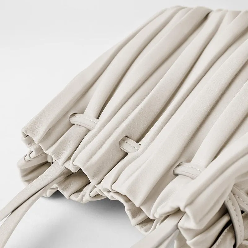 Pleated Bucket women's handbag