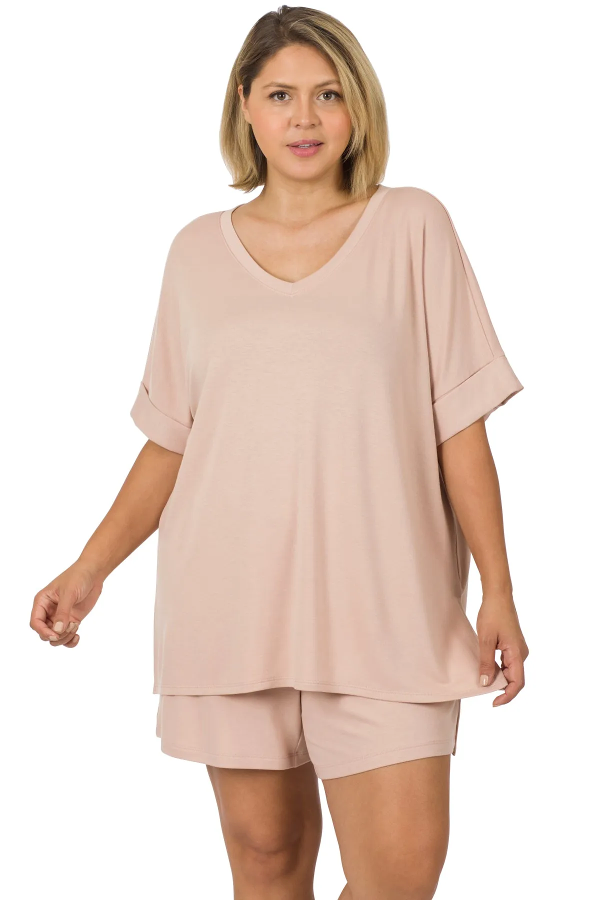 Plus Size Luxurious French Terry Loungewear Sets