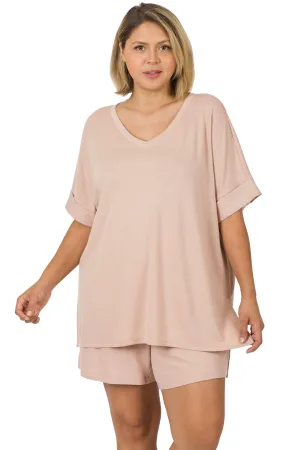 Plus Size Luxurious French Terry Loungewear Sets