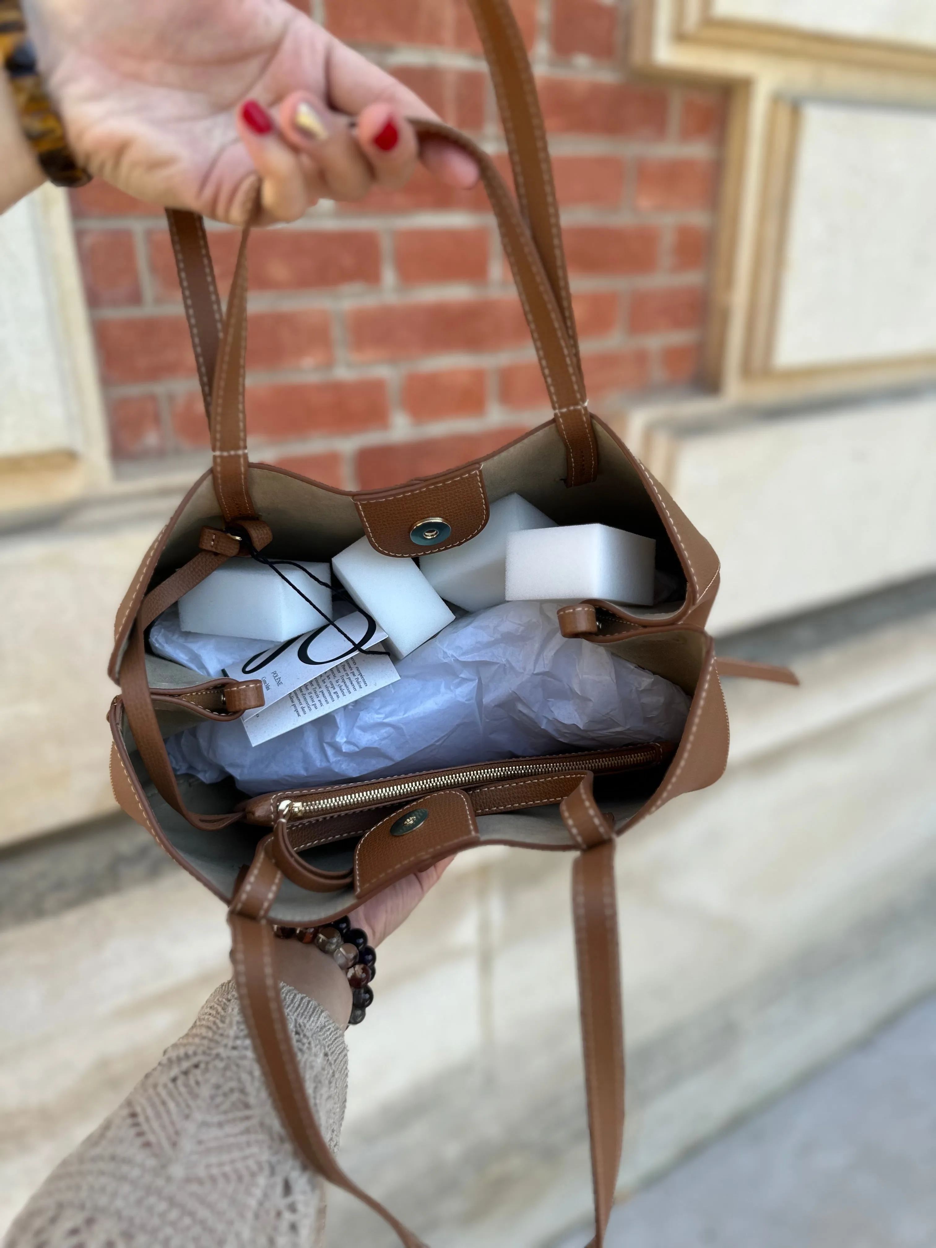 Polene cyme mini tan