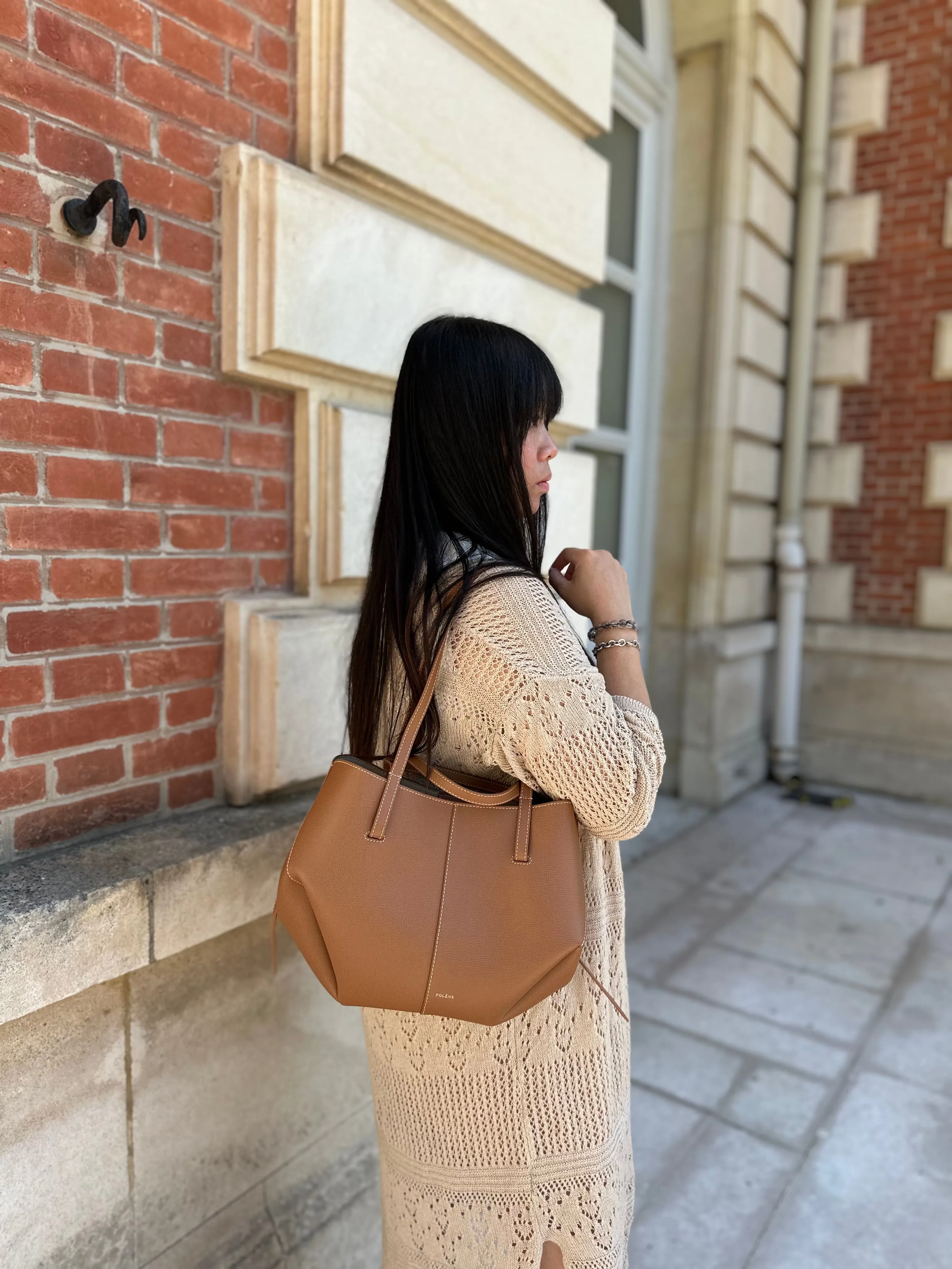 Polene cyme mini tan