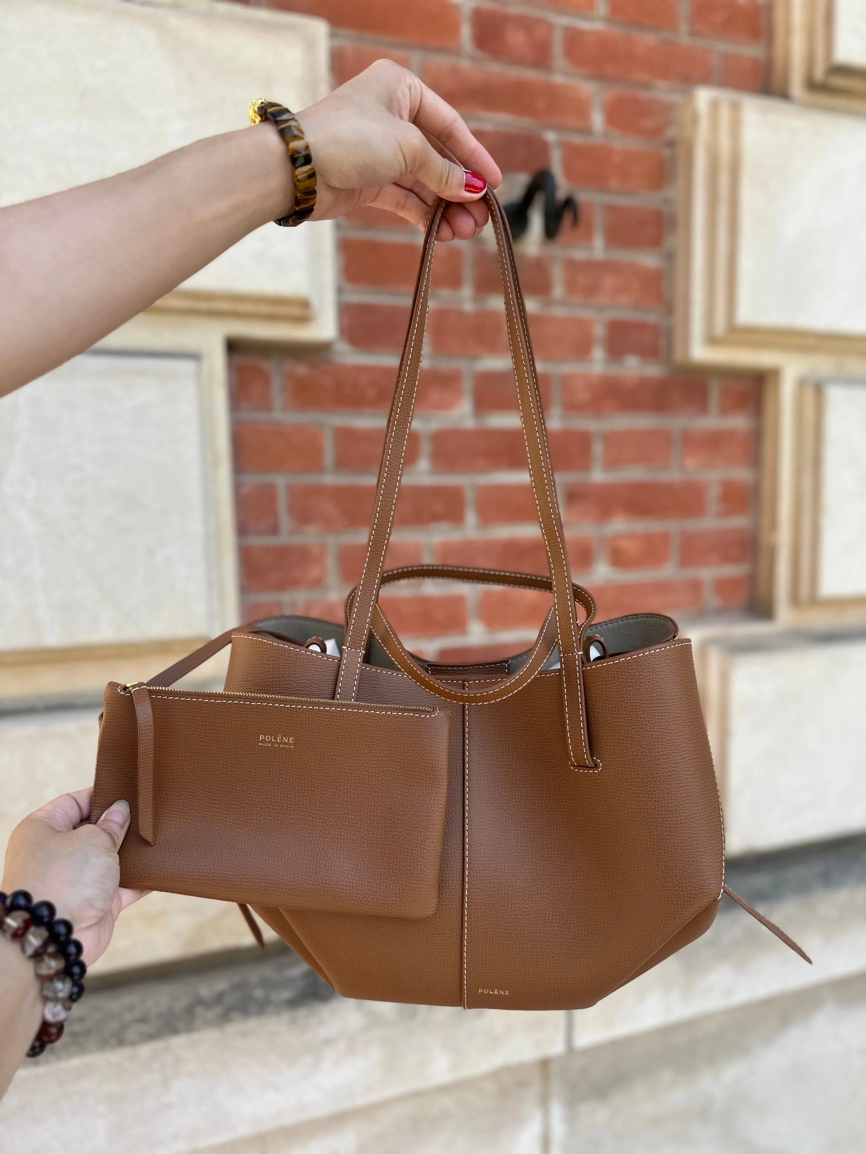 Polene cyme mini tan