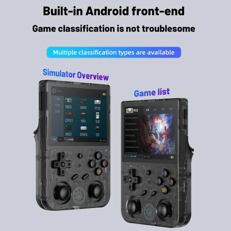 Portable RG353V Handheld Gaming Console with Dual OS - Android 11 & Linux, 3.5 Inch Display, Wireless Connectivity