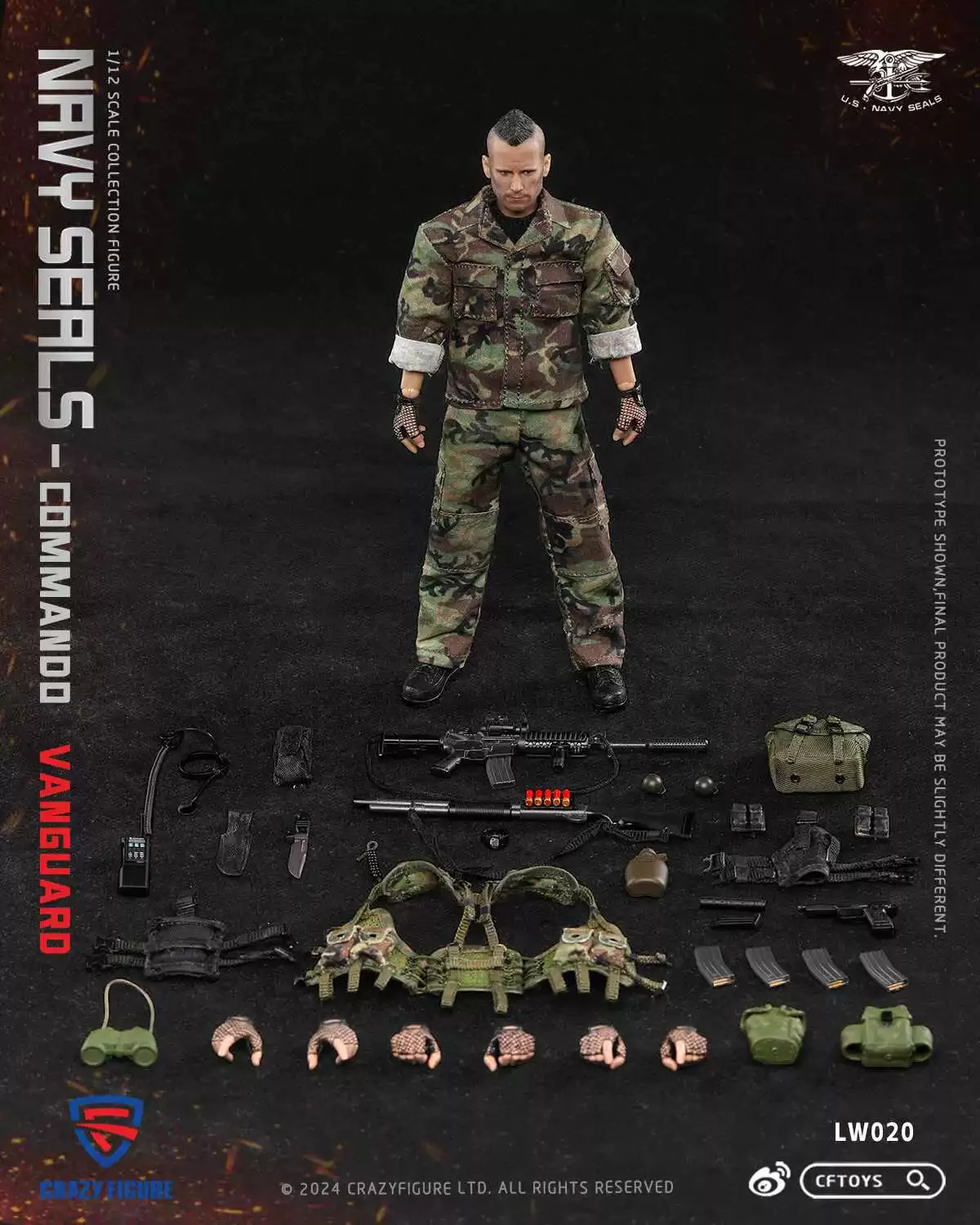 Pre-order 1/12 LWTOYS LW020 SEAL Special Assault Team-Top Soldier