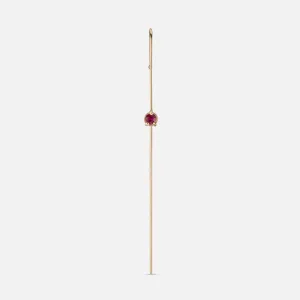 Precious Gem Needle Earring