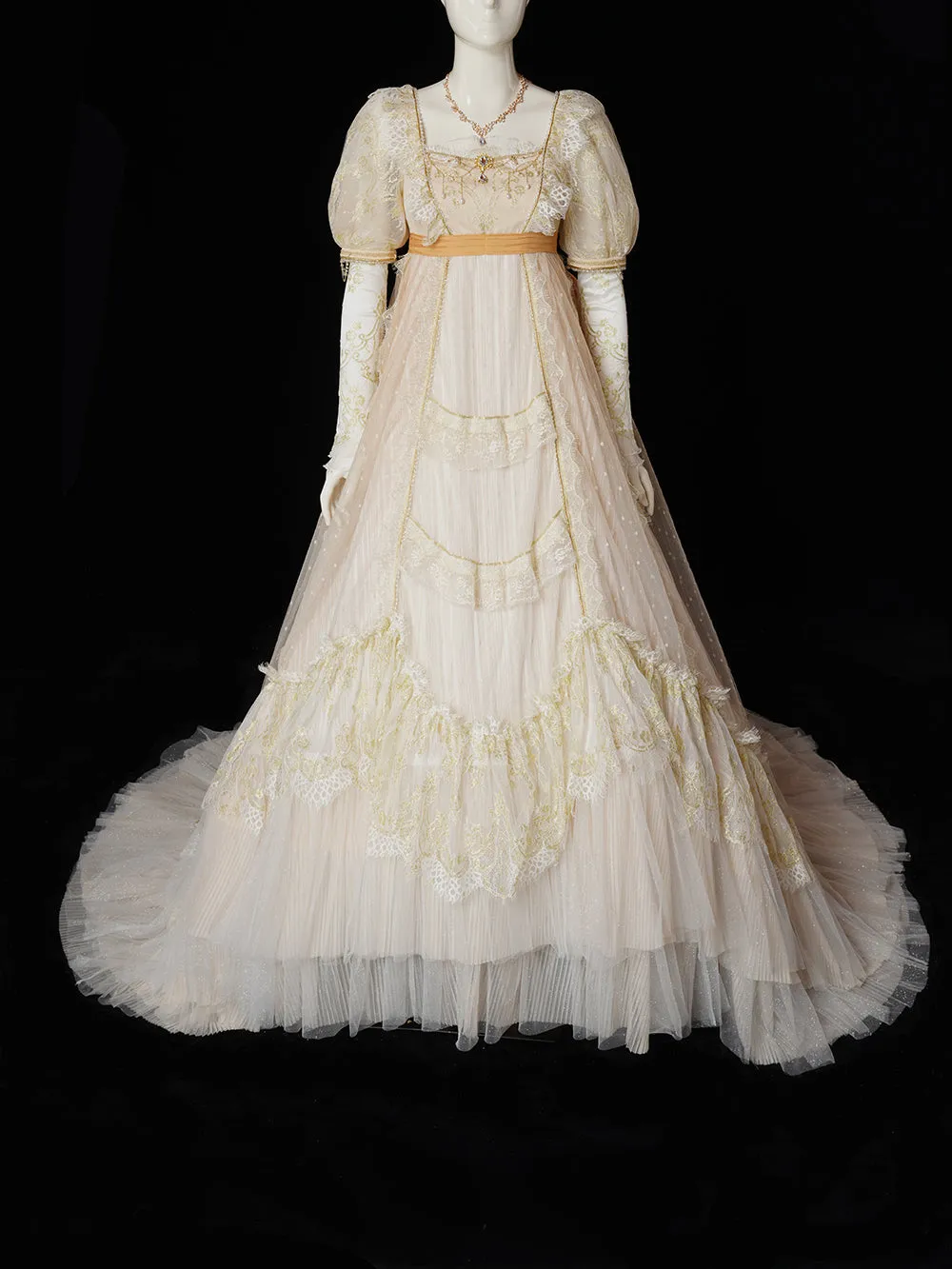 Quaint Lass~Gorgeous Wedding Lolita Flower Trailing Dress