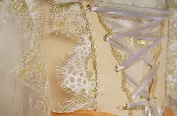 Quaint Lass~Gorgeous Wedding Lolita Flower Trailing Dress