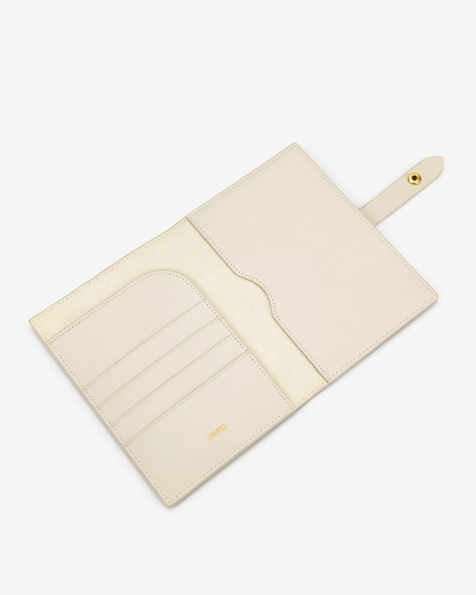 Quinn Passport - Ivory  Croc