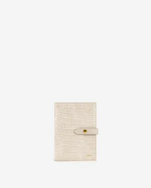 Quinn Passport - Ivory  Croc