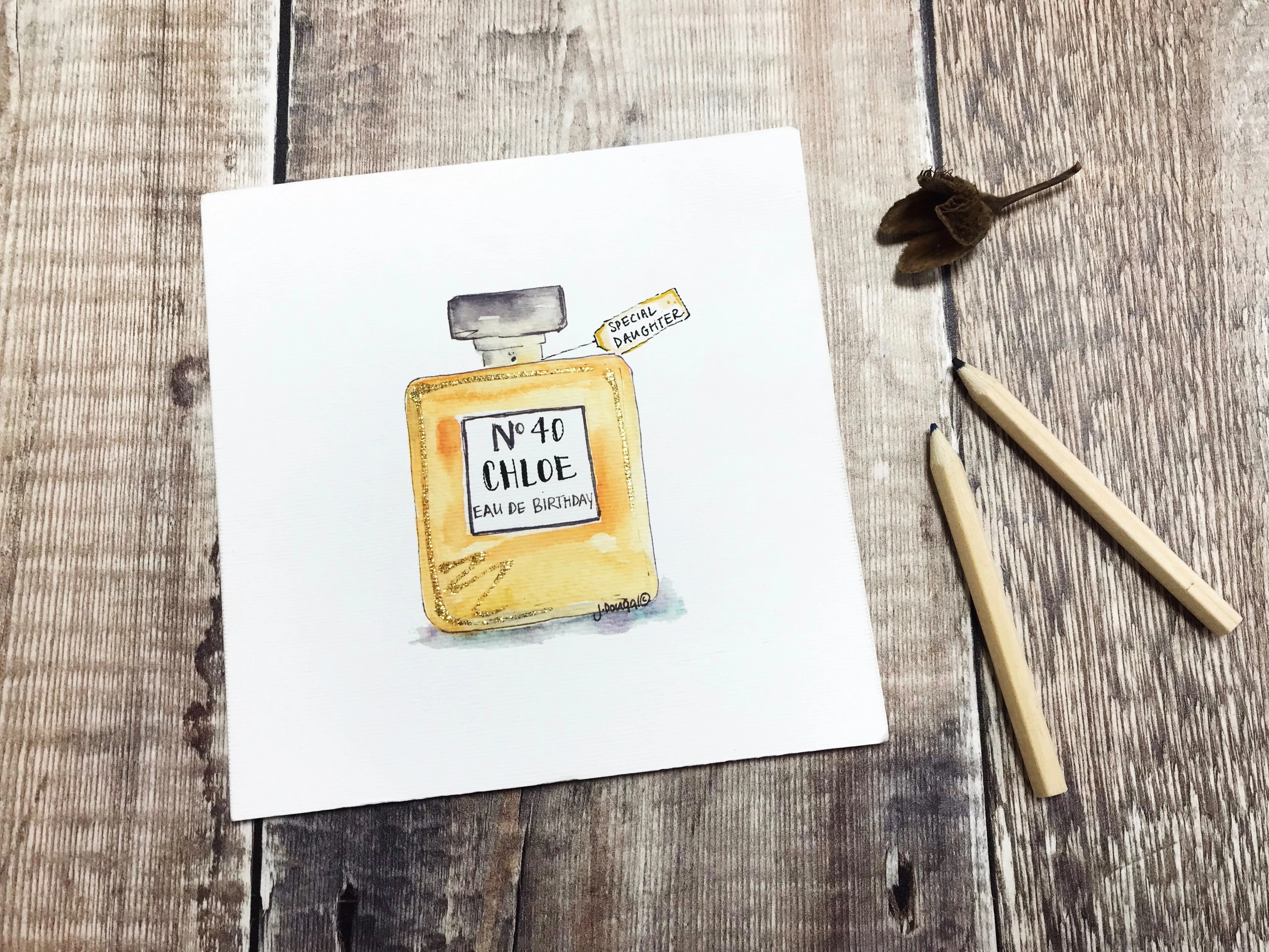 "Eau de Birthday" Card - Personalised