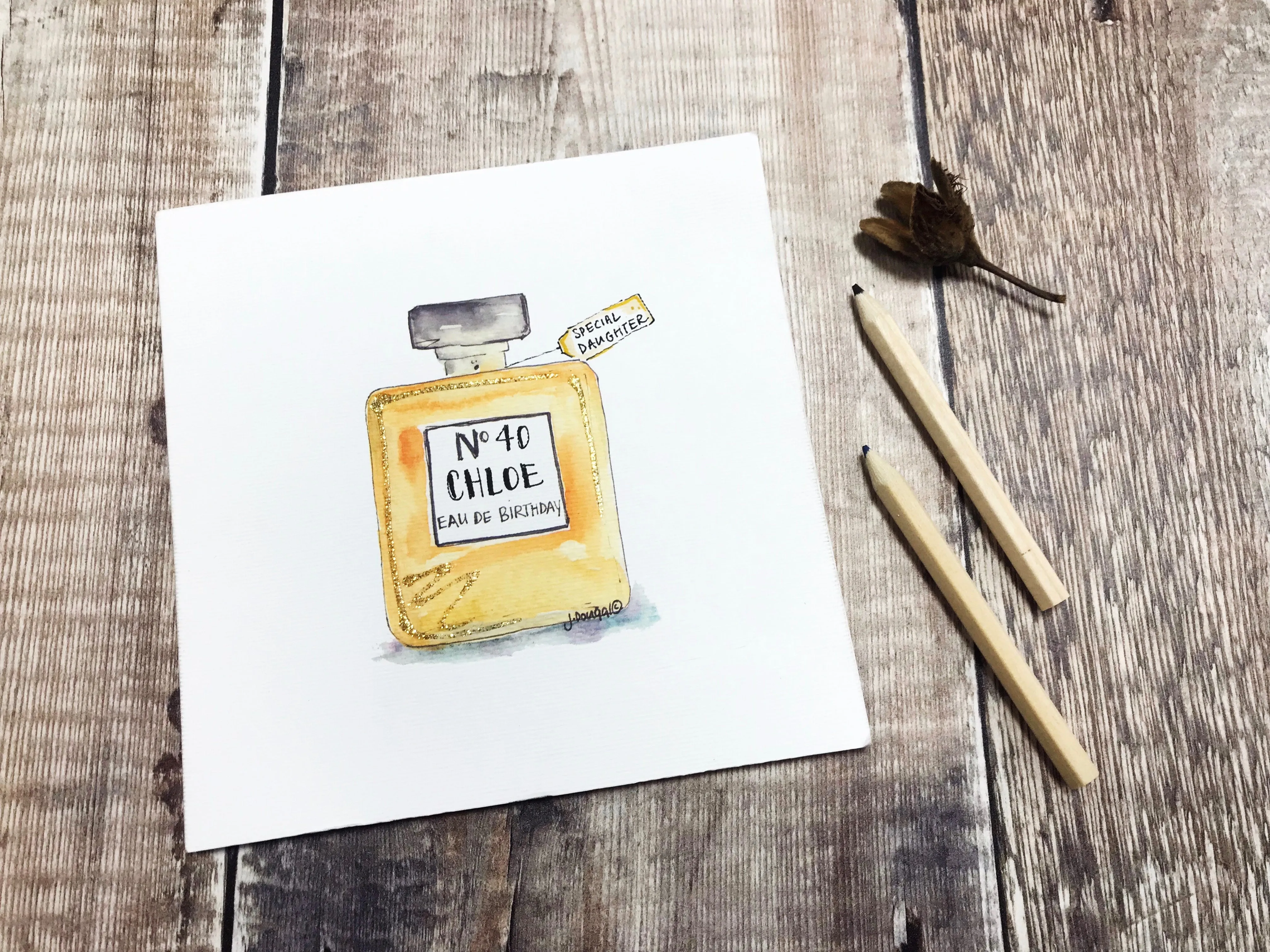 "Eau de Birthday" Card - Personalised