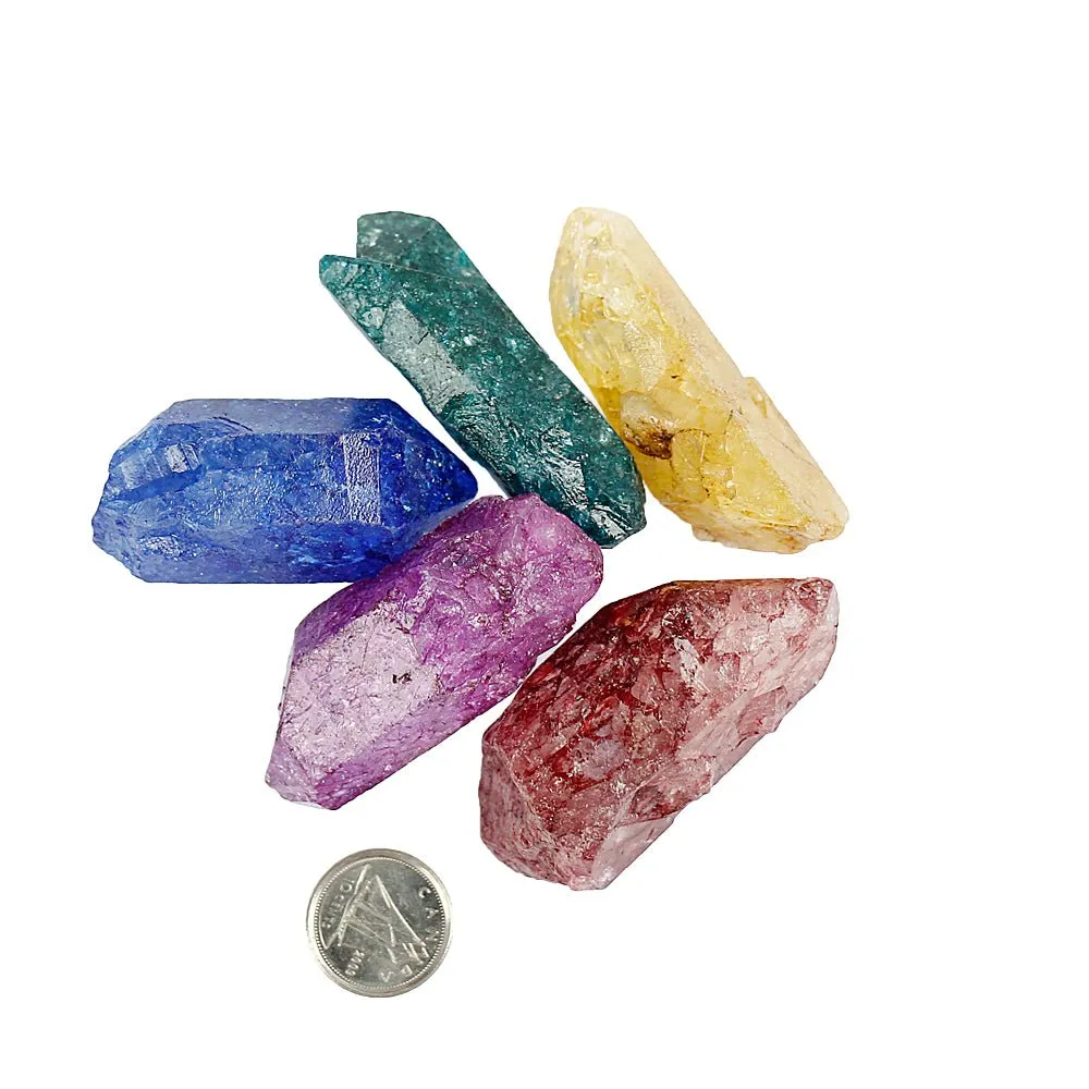Rainbow Dyed Quartz Point