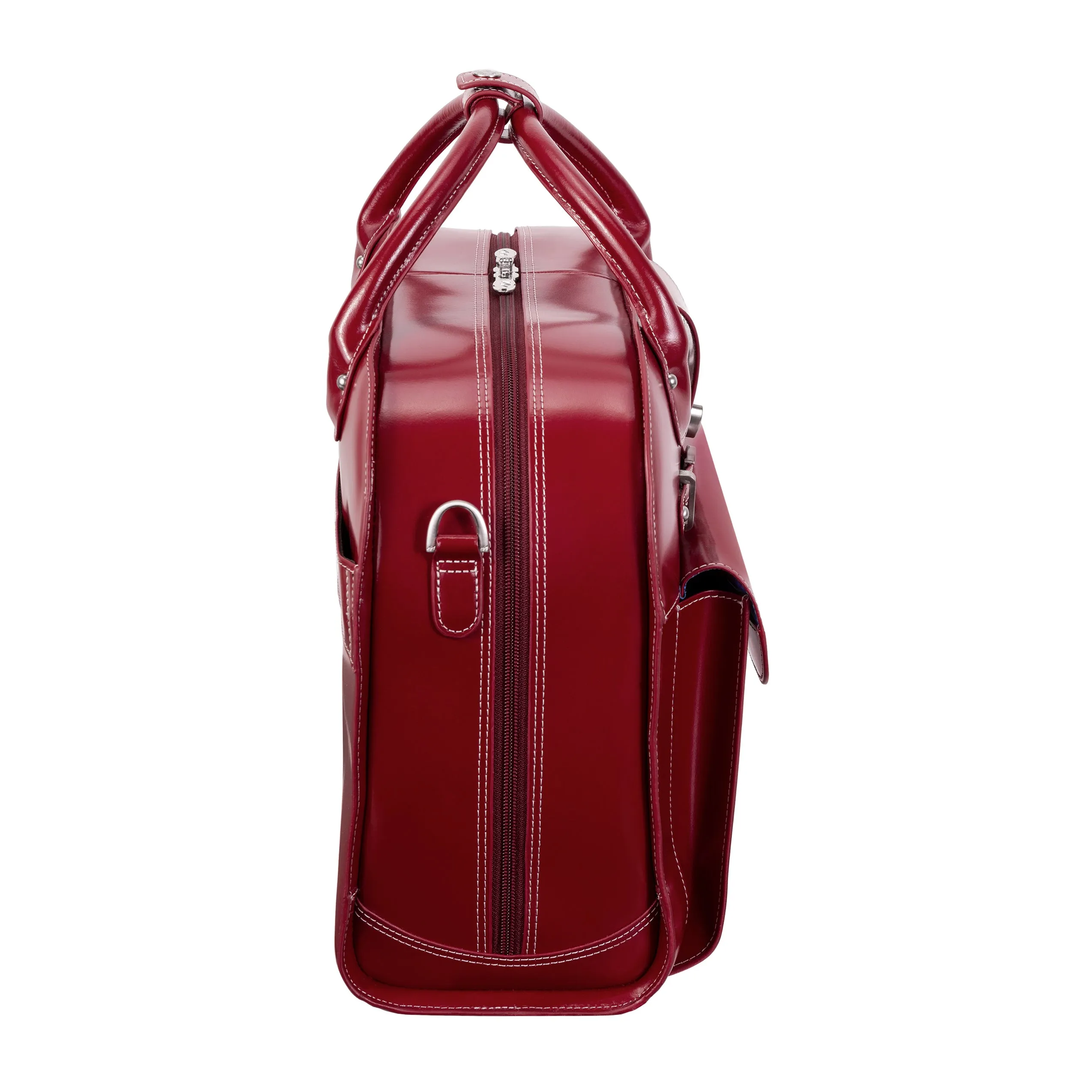 ROSEVILLE | 15” Leather Detachable-Wheeled Laptop Case