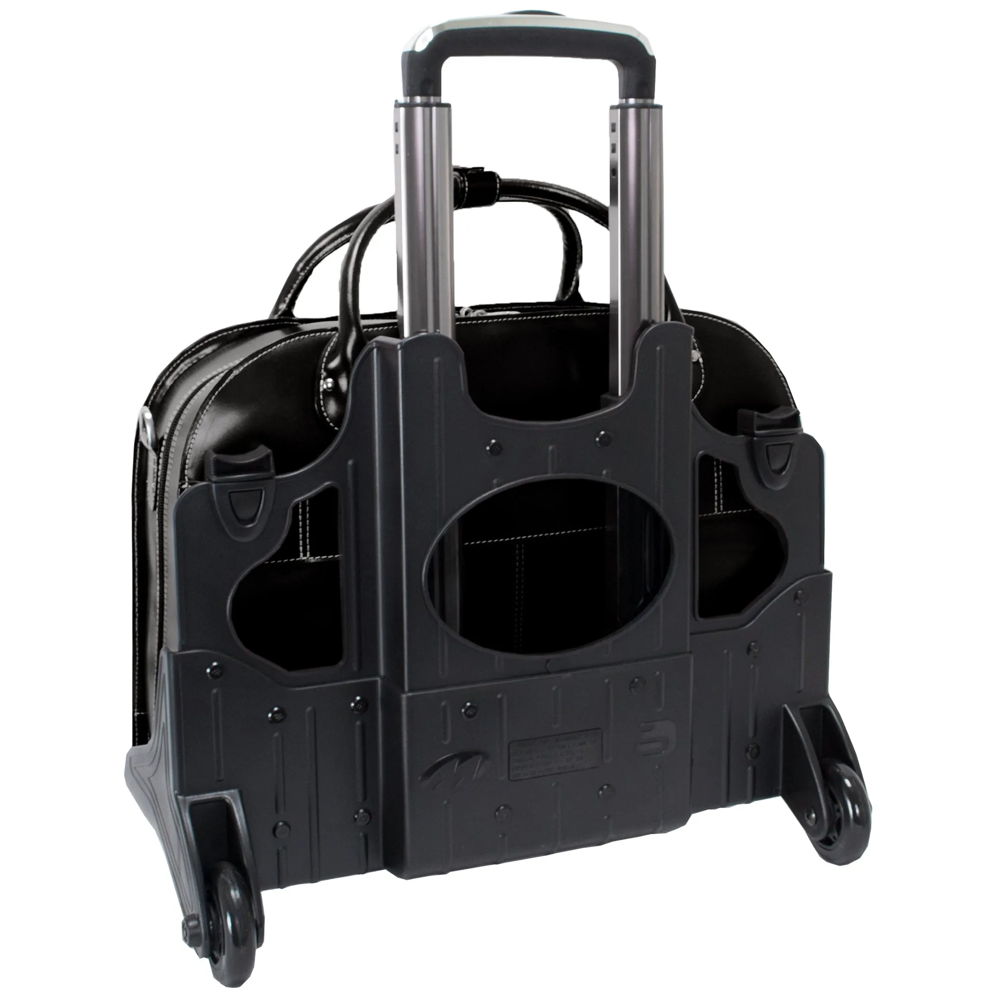 ROSEVILLE | 15” Leather Detachable-Wheeled Laptop Case
