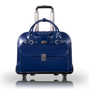 ROSEVILLE | 15” Leather Detachable-Wheeled Laptop Case