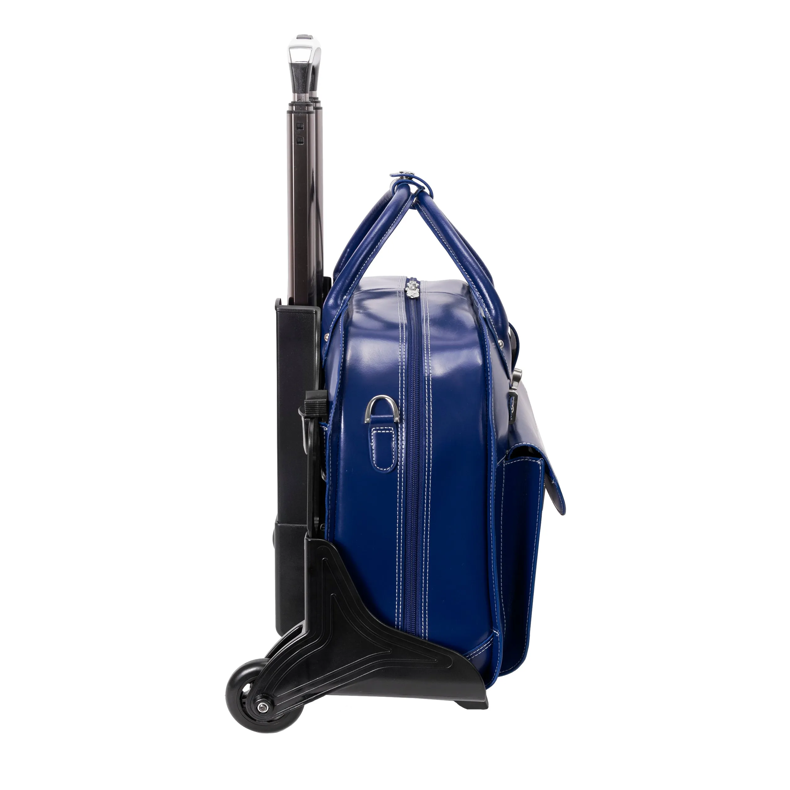 ROSEVILLE | 15” Leather Detachable-Wheeled Laptop Case