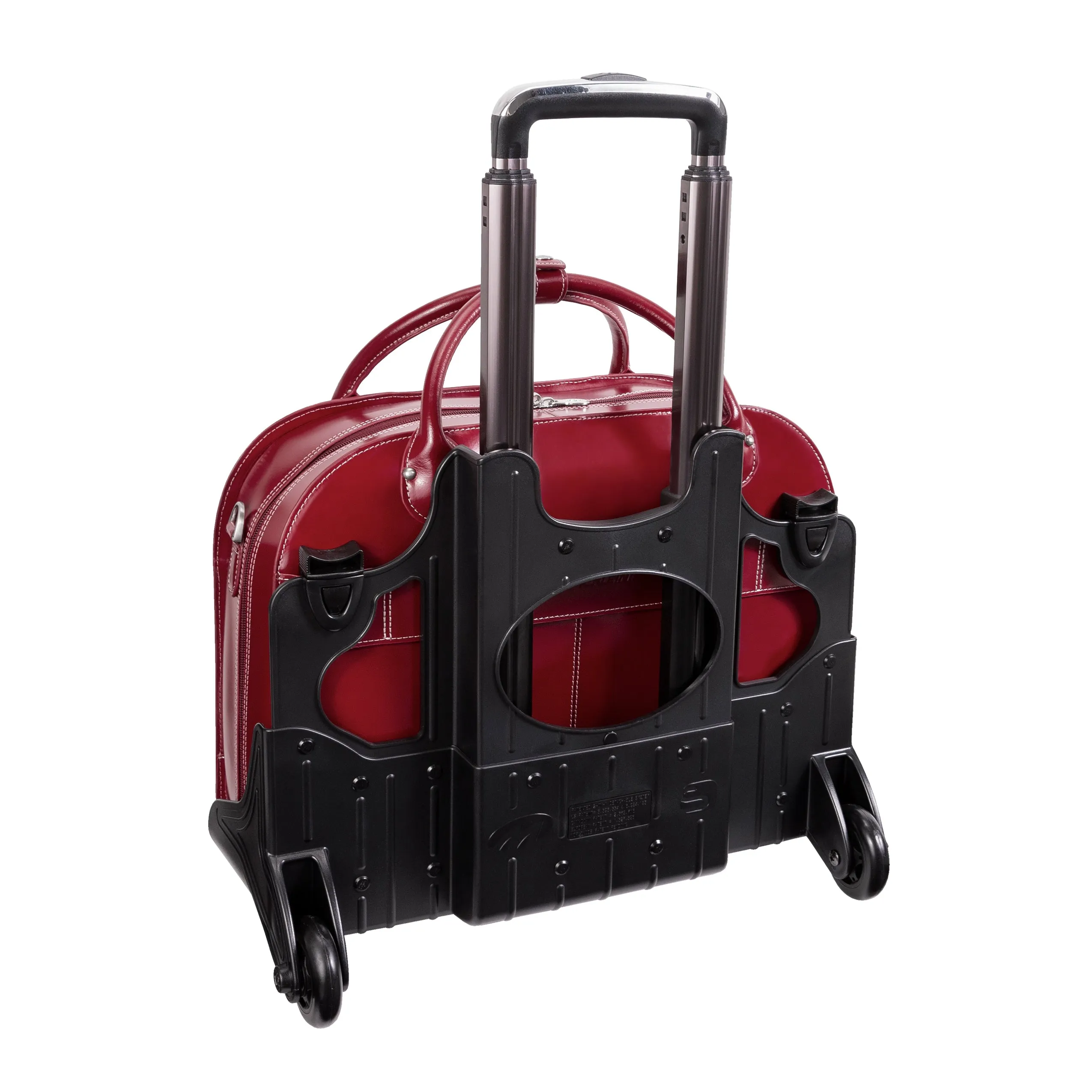 ROSEVILLE | 15” Leather Detachable-Wheeled Laptop Case