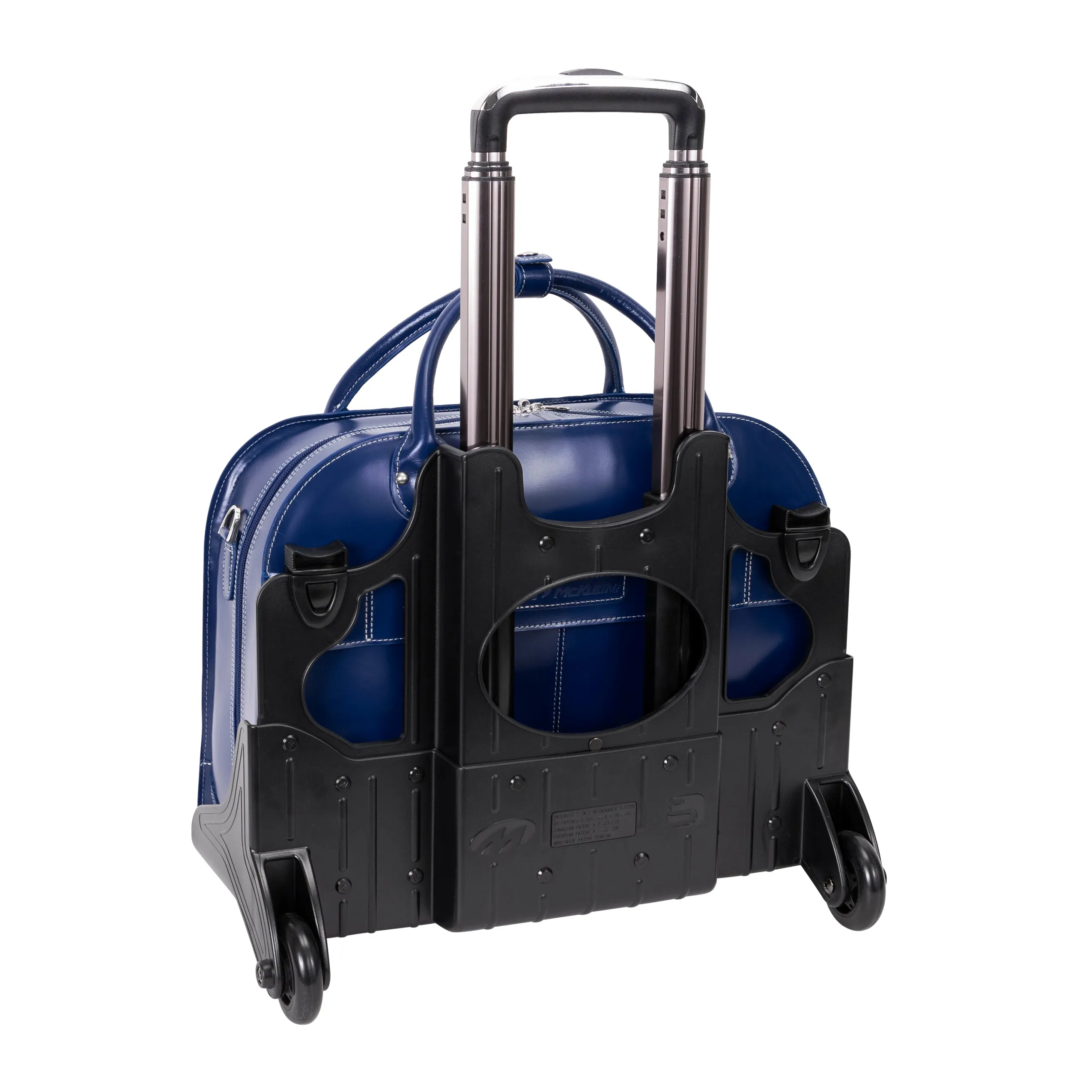 ROSEVILLE | 15” Leather Detachable-Wheeled Laptop Case