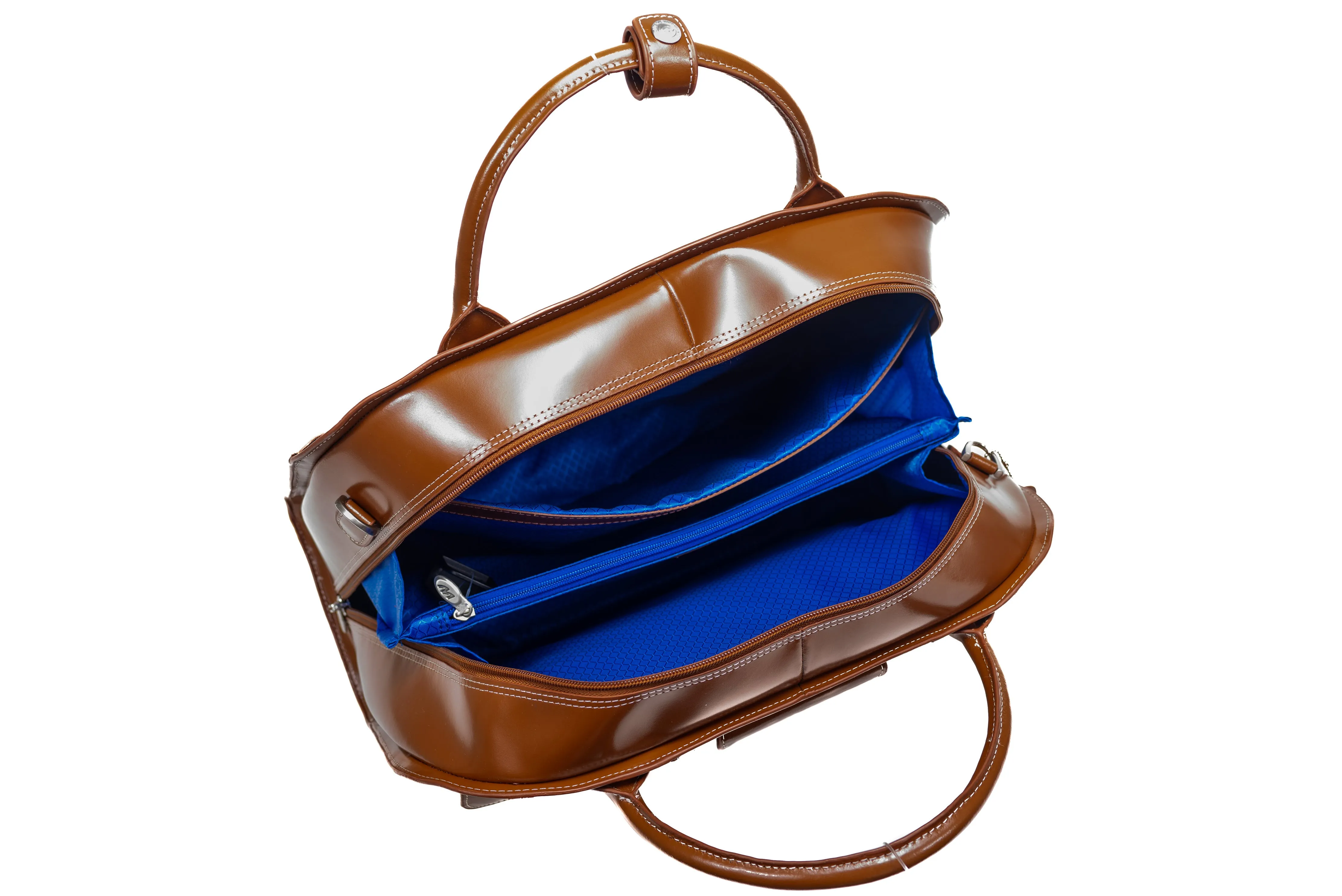 ROSEVILLE | 15” Leather Detachable-Wheeled Laptop Case