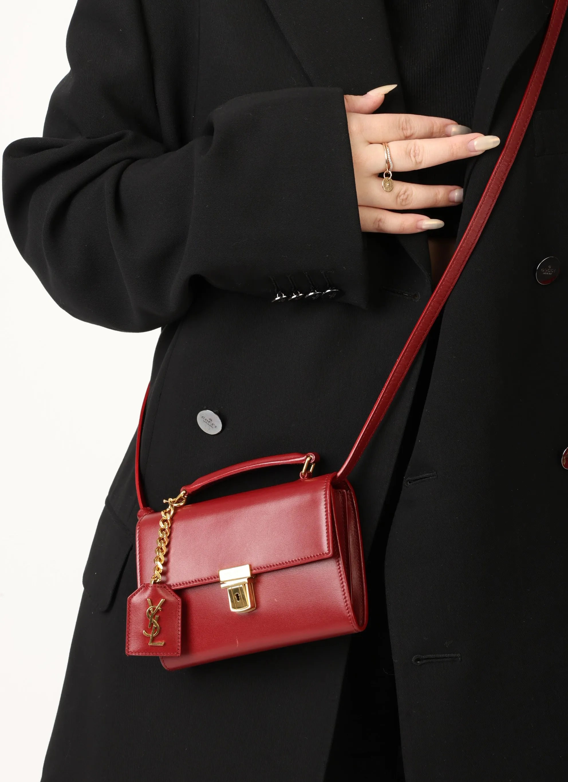 Saint Laurent Mini Briefcase Crossbody