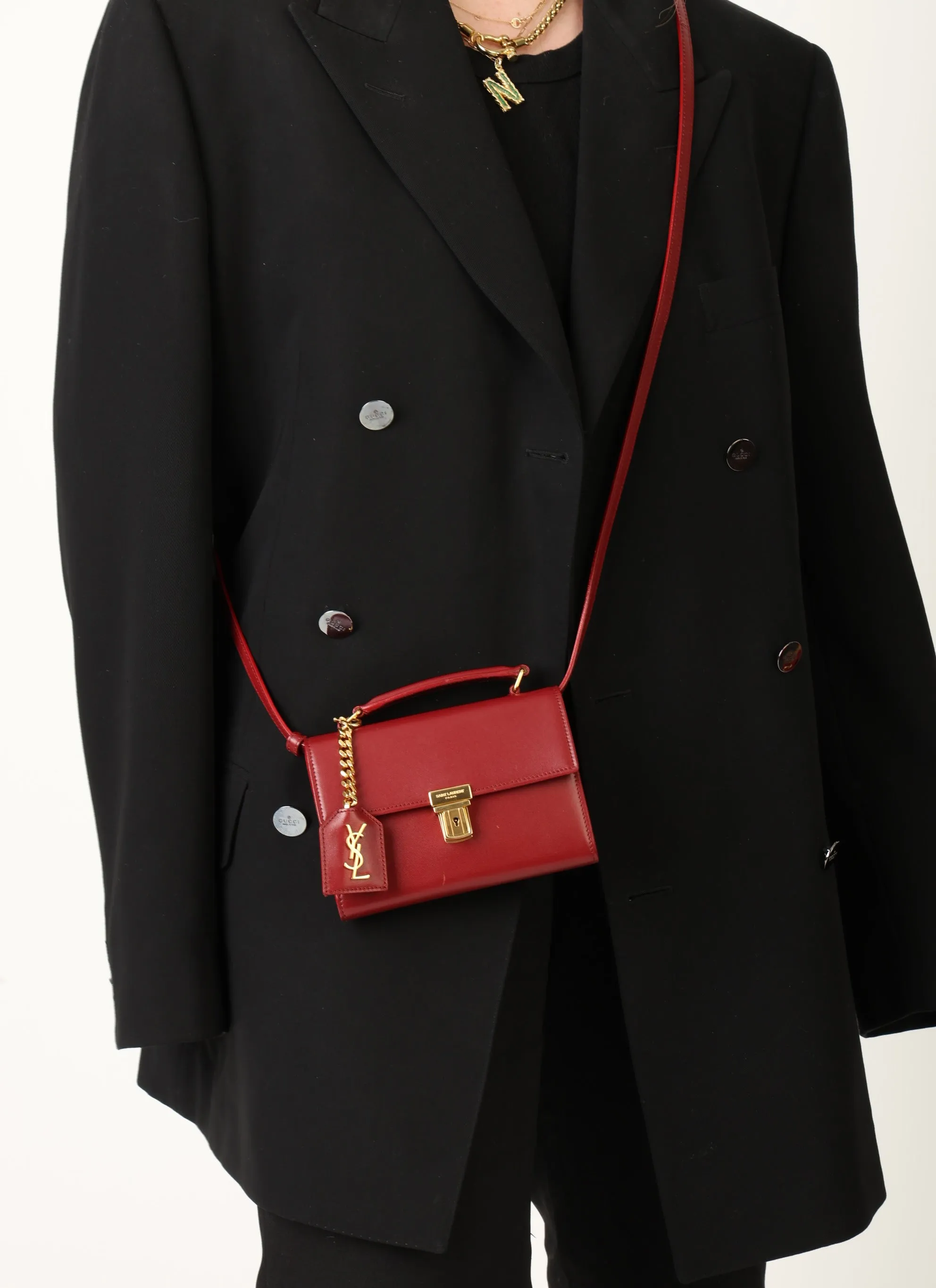 Saint Laurent Mini Briefcase Crossbody
