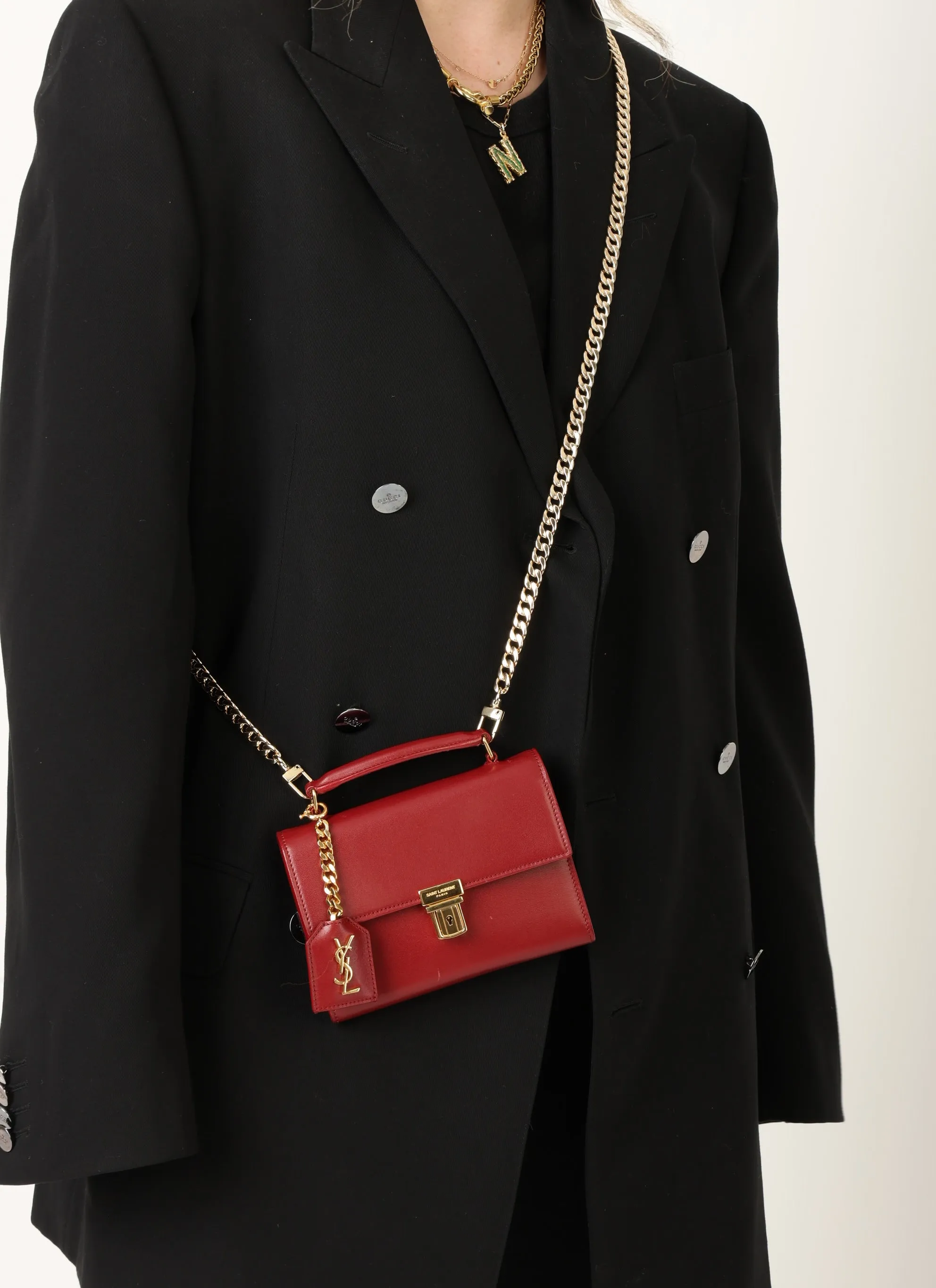 Saint Laurent Mini Briefcase Crossbody