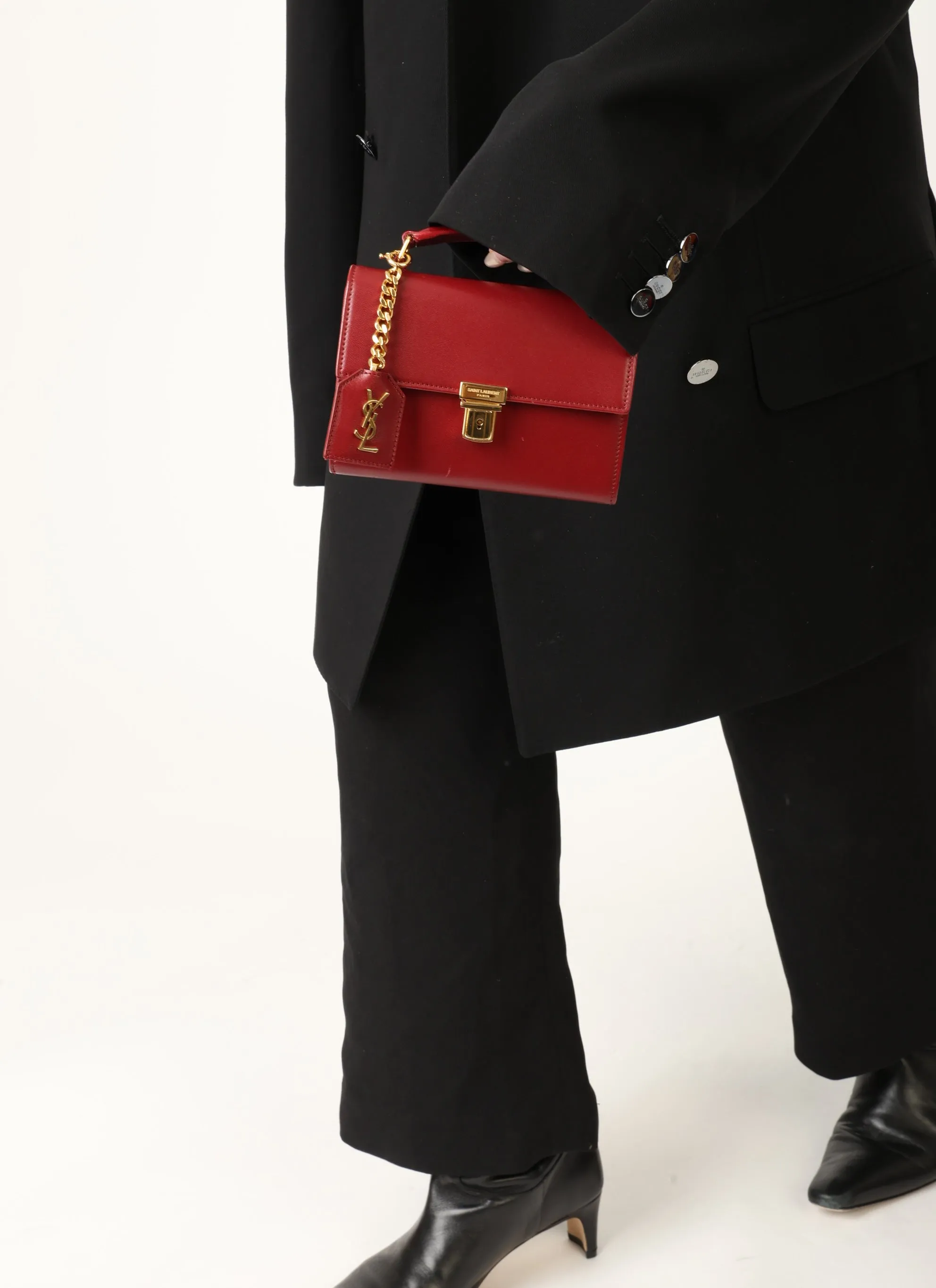 Saint Laurent Mini Briefcase Crossbody