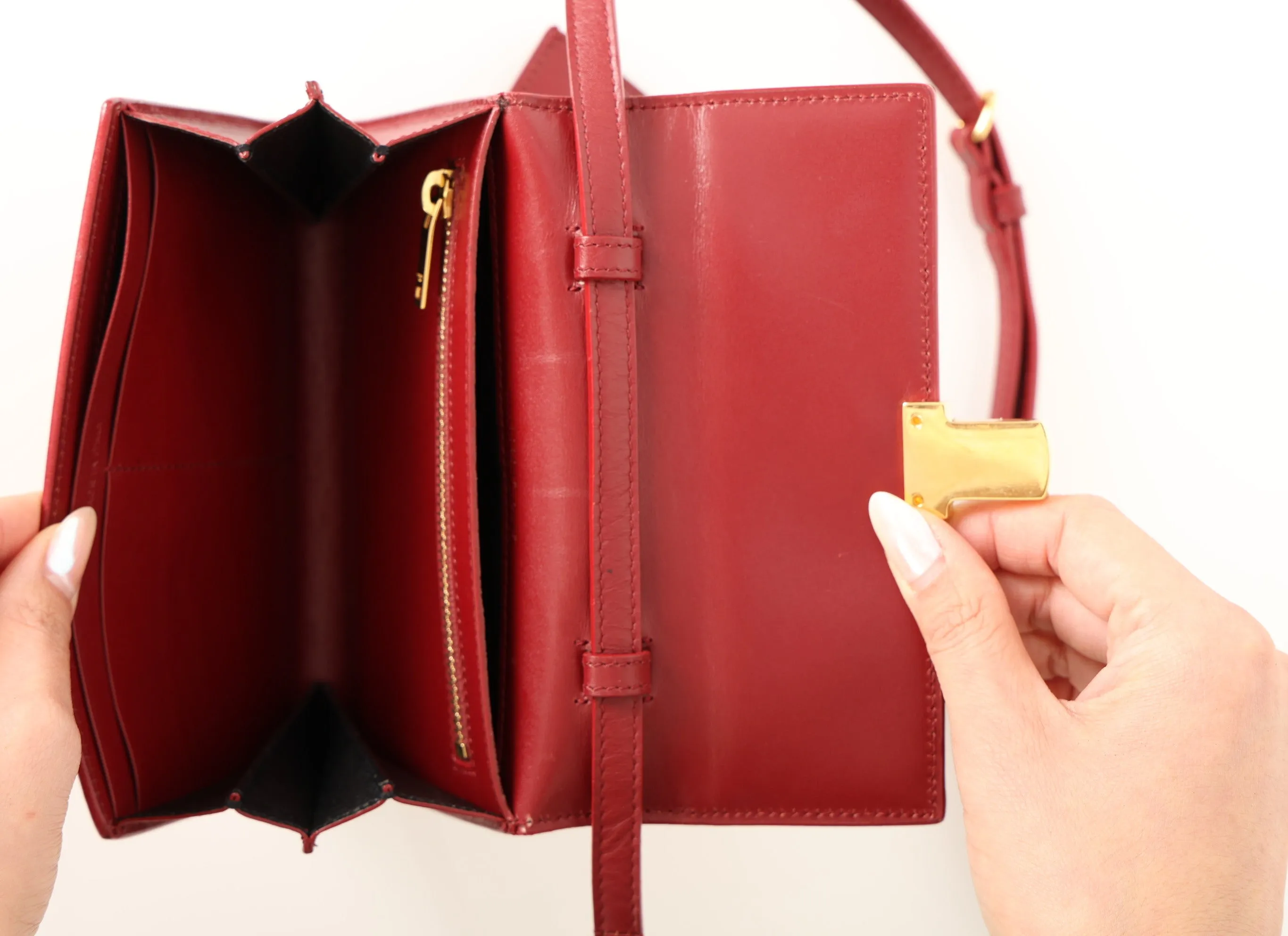 Saint Laurent Mini Briefcase Crossbody