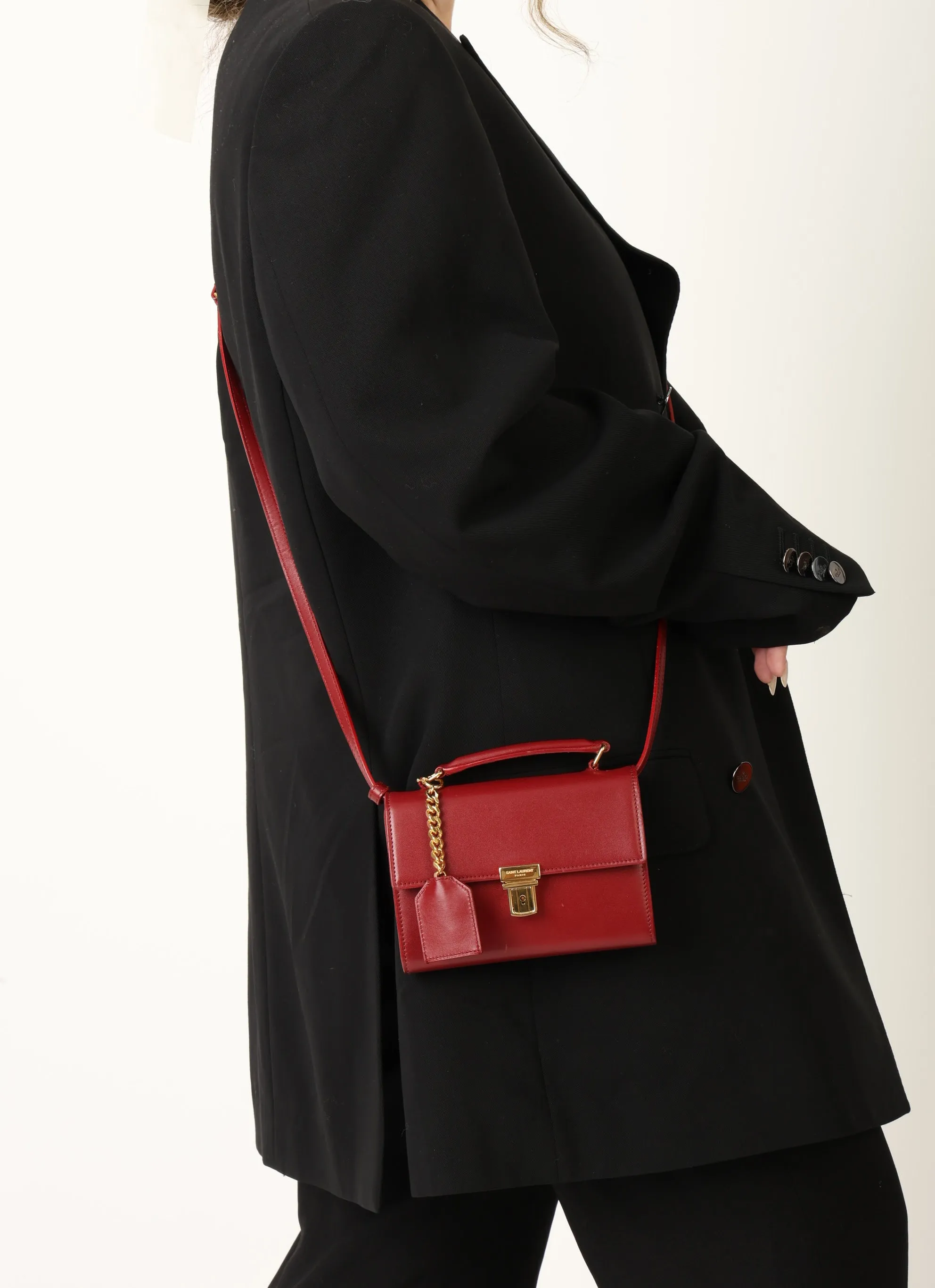 Saint Laurent Mini Briefcase Crossbody