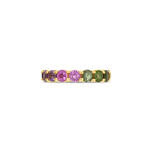 Semi-Precious Gemstone Eternity Band