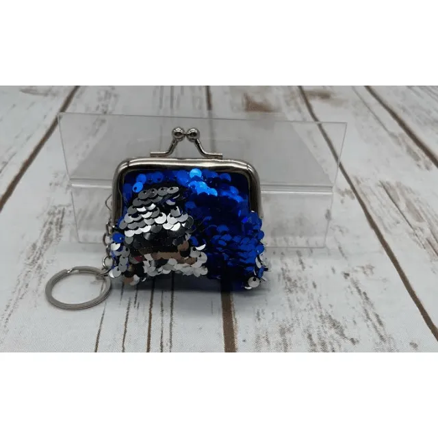 Sequin coin bag keychains
